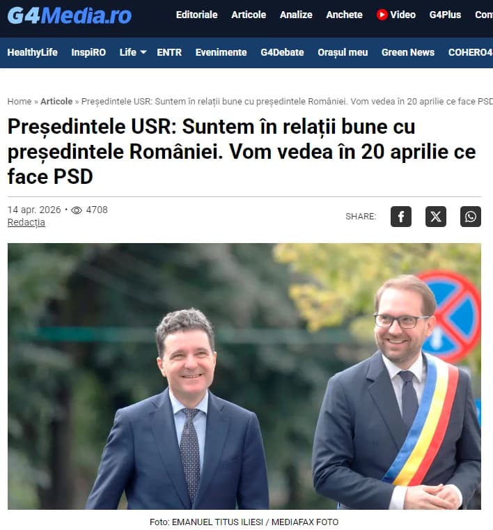 G4Media — apariție în presă