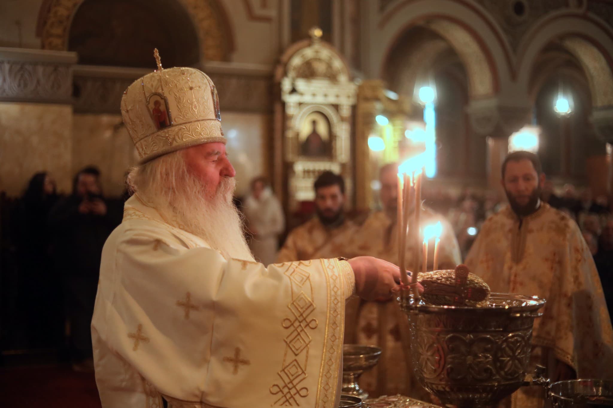 IPS Ioan Selejan Mitropolitul Banatului boboteaza — fotografie de presă, Timișoara