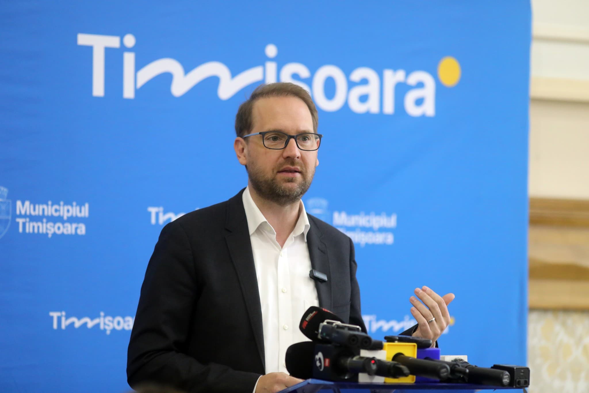 Primarul Dominic Fritz — fotografie de presă, Timișoara