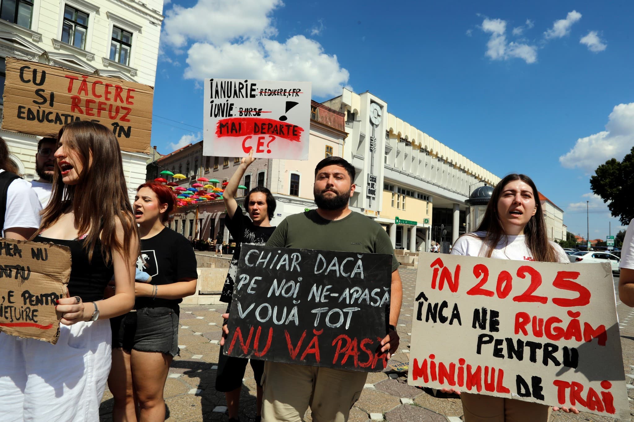 Protest Piata Victorie din Timisoara — fotografie de presă, Timișoara
