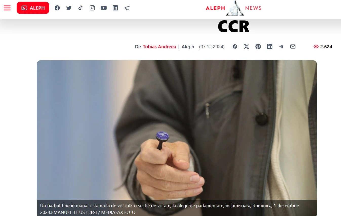 Aleph News — apariție în presă