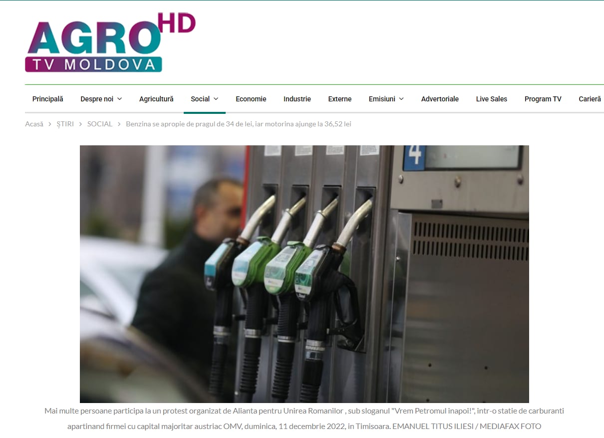 Agrotv — apariție în presă