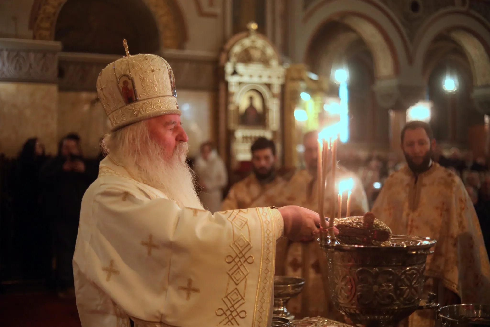 IPS Ioan Selejan Mitropolitul Banatului boboteaza — fotografie de presă, Timișoara