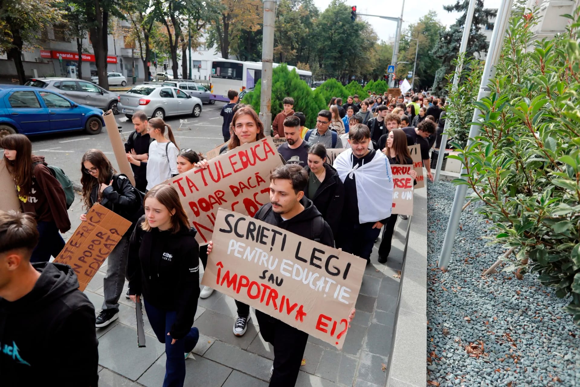 Protest — fotografie de presă, Timișoara