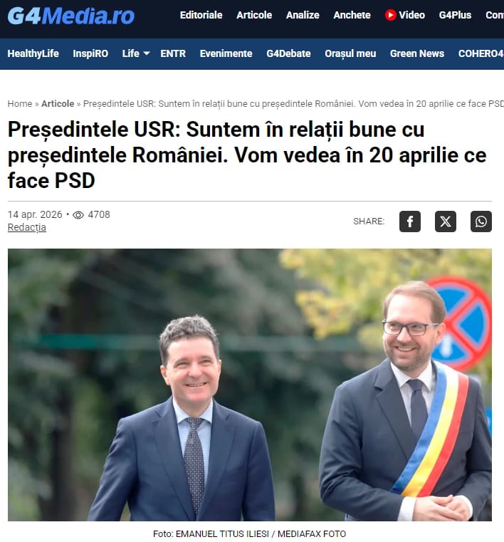 G4Media — apariție în presă