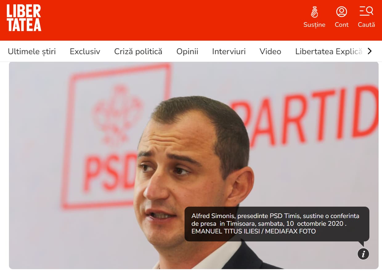 ziarul libertatea — apariție în presă — Apariție în presă online și documentare vizuală a evenimentelor publice.