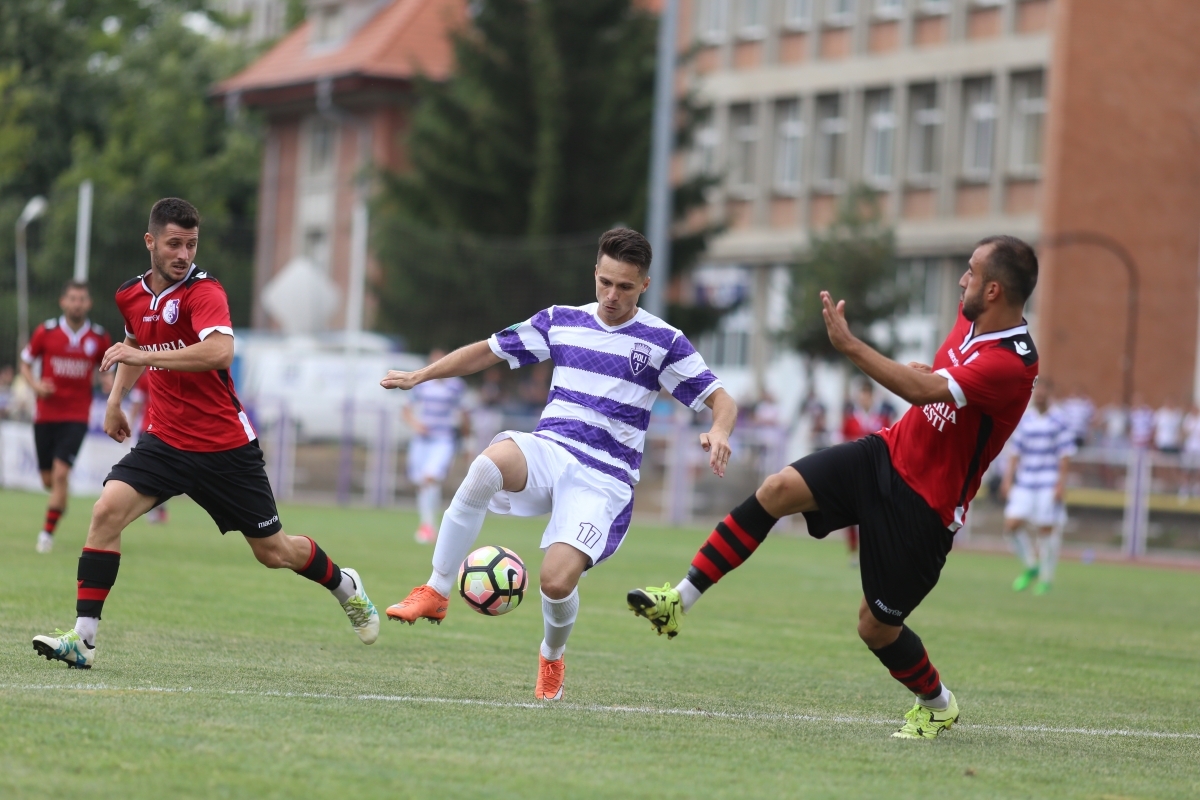 Meciul de fotbal dintre ASU Politehnica Timisoara si FC Arges , din Etapa 2, disputat pe Stadionul Stiinta din Timisoara, sambata ,12 august 2017